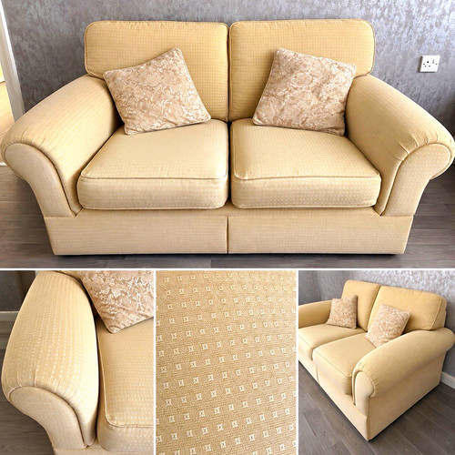 Beige seater fabric sofa - beige,