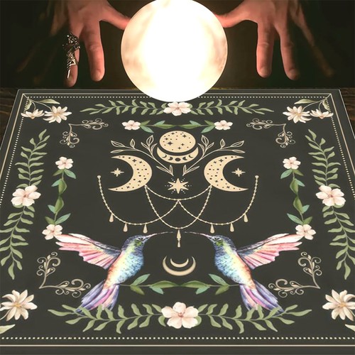 Black gold moon hummingbird - gold,