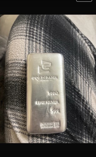 Goldbank silver bullion bar - goldbank,