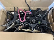 JobLot 160 Coat Hangers Plastic Kids Adults Black Coloured Suit Jeans Pants Etc