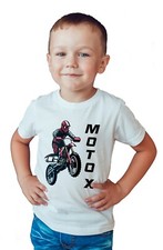 Motocross Kid's White T-Shirt