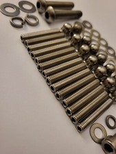 LAMBRETTA CHAINCASE STAINLESS STEEL FIXING KIT (DOMED NUTS )