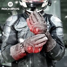 ROCKBROS Bike Electric Heated Gloves Touch Screen Waterproof Thermal Gloves