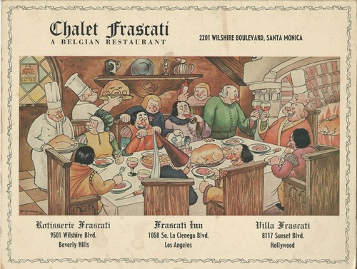 Vintage chalet frascati - frascati, menu