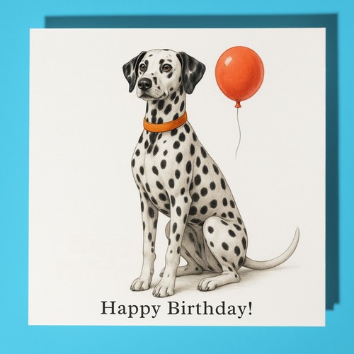 Dalmatian dog happy birthday - dog,