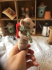 Needle Felted OOAK Cute Teddy