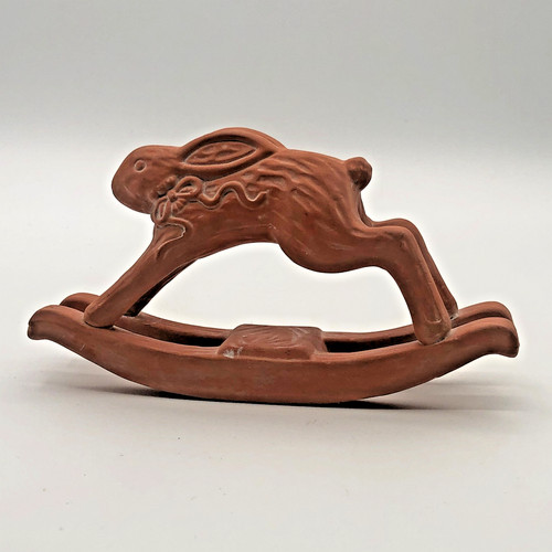 Terra cotta pottery bunny - pottery,