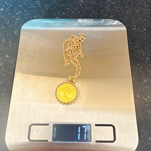 9ct yellow gold 1976 coin - 9ct,
