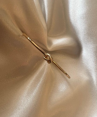 Gold knot cuff - knot,