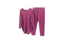 2 piece Loungewear Track Suit plus size 08-30 loung set high low knitted top set