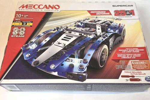 Meccano supercar 1 - meccano, 25-in-1