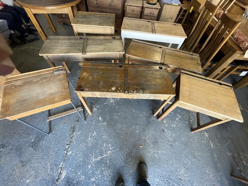 Vintage wooden school - x,