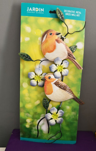 Decoration metal robins - decoration,