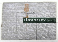 WOLSELEY Car Range Sales