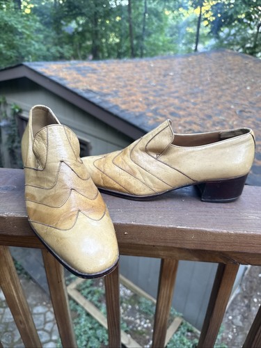 Vintage 1970s leather - 1970s, platform