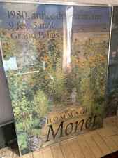 Monet 1980 exhibition very large poster 115cm wide by 155cm high