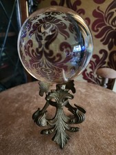 Vintage Crystal Glass Ball on