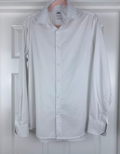 Zara white regular fit - zara, long