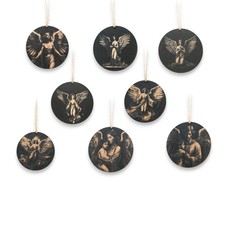 Ornament - Black - Angels -