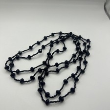 Vintage Faceted Black Bead