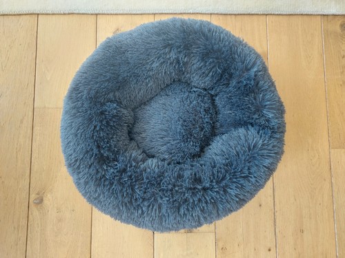 Cat bed fluffy donut pet - bed,