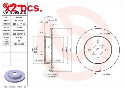 Pcs front brake - pcs,