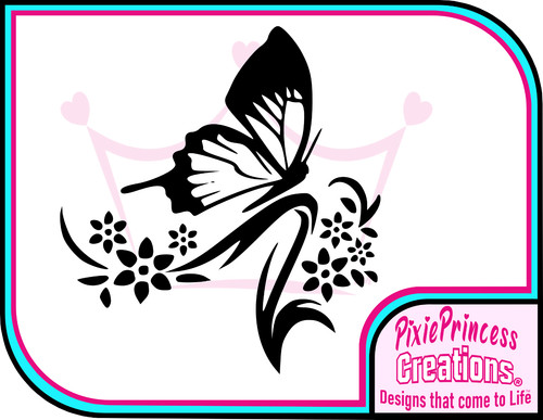 Butterfly pretty flower - pretty,