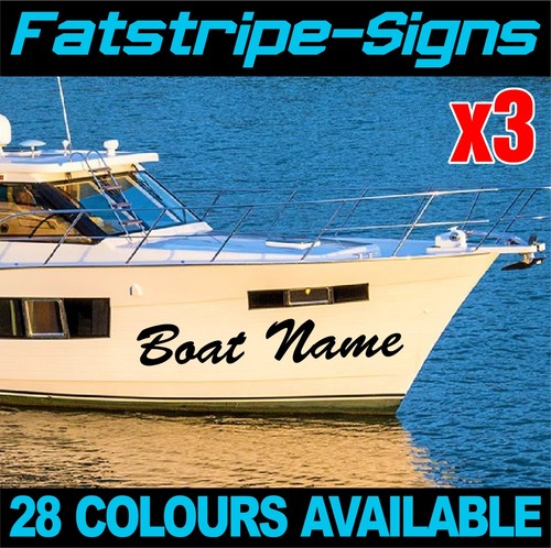 Personalised boat name - personalised, x3