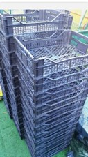 ?10 Stackable Storage Plastic Trays, Crates- Car Boots, Garages, DIY, Mushrooms