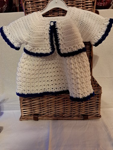 Handmade crochet baby dress - dress, &