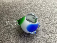 Hand Blown Glass Bird Figurine