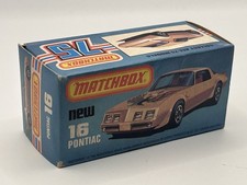 Matchbox Superfast No16 Pontiac  NM Empty Box Only
