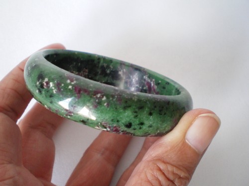 Ruby zoisite bangle - ruby,