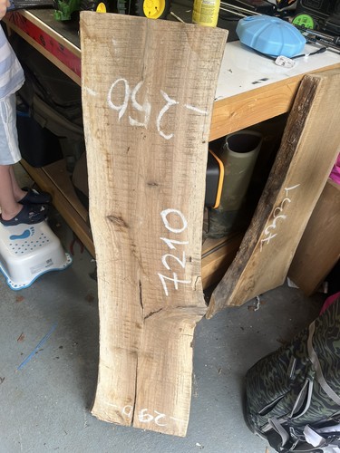 Walnut live waney edge slab - live/waney,