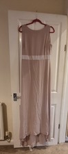 Stunning Bridesmaid Occasion Prom Dress Size 14 Ballroom Ankle Floor Length Bow
