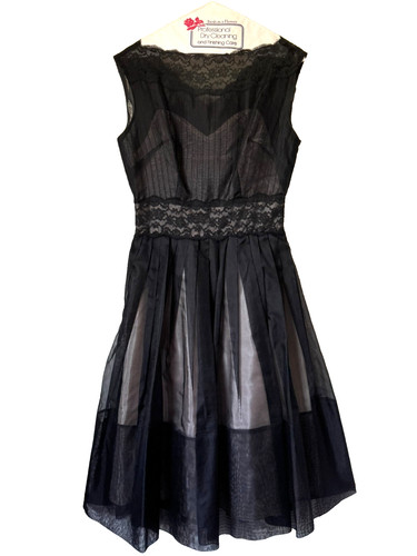 Vintage 50s black cocktail - vintage,