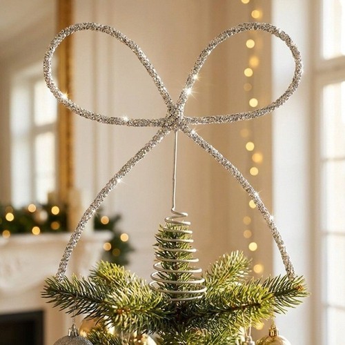 Metal christmas tree topper - christmas,