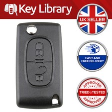 2 Button Remote Flip Key Fob Case Shell For Citroen C3 2005 2006 2007 2008 2009