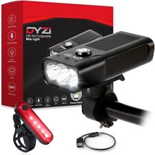 BIKE BICYCLE PREMIUM ALUMINIUM LIGHTS SET WATERPROOF RECHARGEABLE POWERBANK DYZI