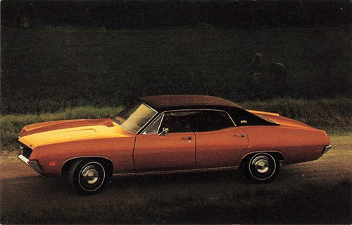 Postcard advertising 1970 ford - 1970,