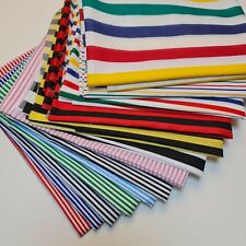 Candy Stripe Polycotton Fabric Striped Lines Craft Bunting Quilting Material 44"
