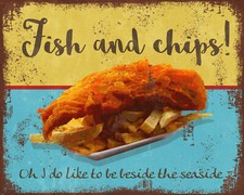 Fish and chips seaside - fish,
