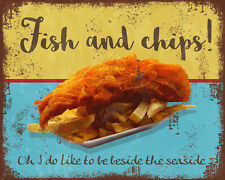 Fish and Chips Seaside Advert