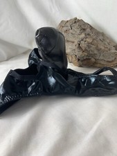 Male Panties Benefitting From Stretchy Black Dong Holder & Ball Sack Aperture