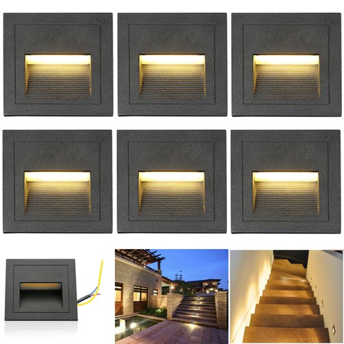 10x warm white led - white, stair