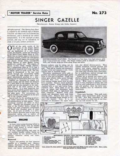 Singer gazelle 1956 - singer,