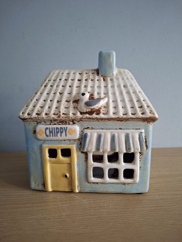 Village pottery blue chippy - village,