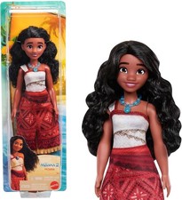 Disney Moana 2 Fashion Doll Removable Outfit, Necklace & Anklet Poseable Toy 3 +