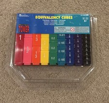 Equivalency Cubes Maths Learning Resources for Fractions, Percentages Decals