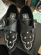 TUK Pointed Monk Buckle Creeper With White Stars Size 5